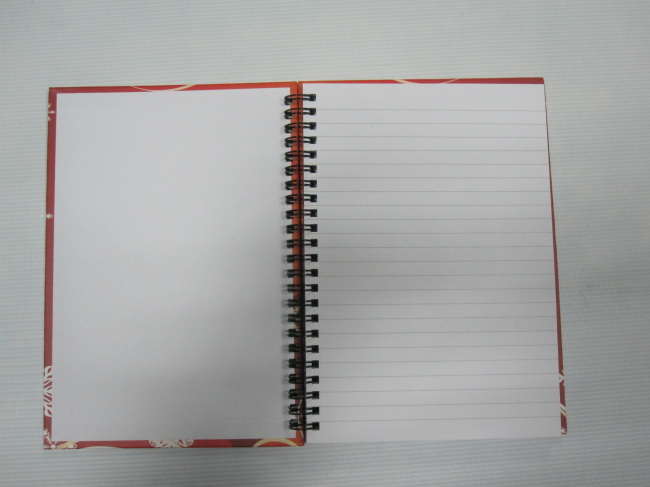 A5 single subject hardcover double spiral notebook college ruled 