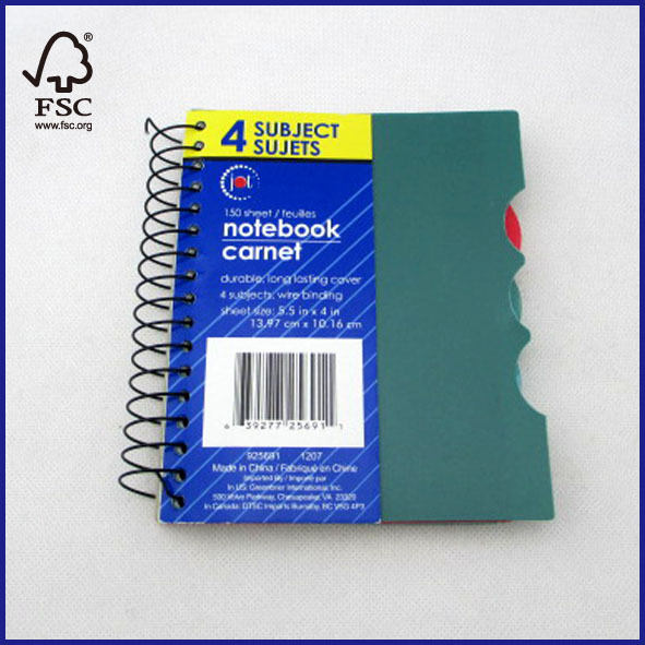 subject notebook/ carnet/ planner