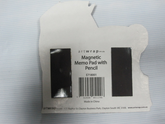 carton self-stickers/memopad with magnetwith pen 