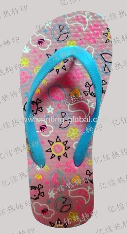 Indoor Heat Transfer Printing Films OfPVC Slippers Lastest Design