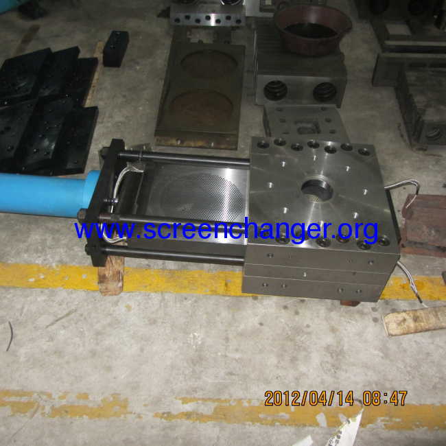 single slide plate hydraulic screen changer