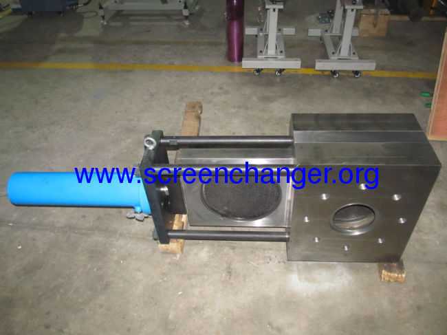 single slide plate hydraulic screen changer