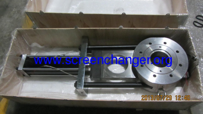 single plate screen changer with double working positions