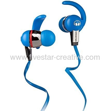 Monster iSport Blue Immersion In-Ear Headphones with ControlTalk