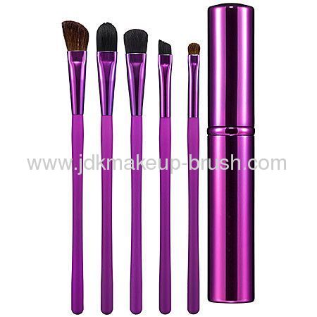 High Glossy Makeup Eye Brush set with Cylinder