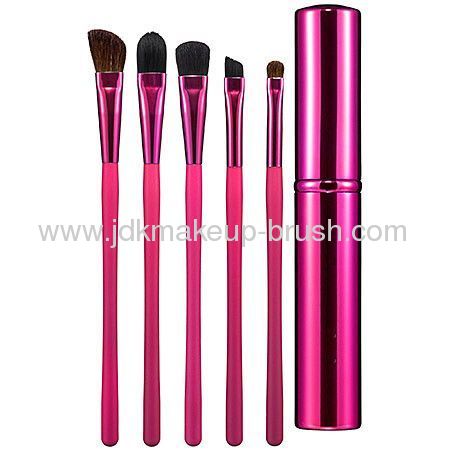 High Glossy Makeup Eye Brush set with Cylinder
