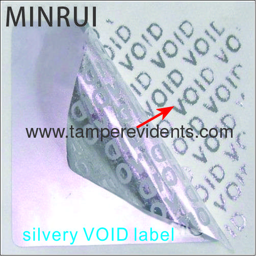 Custom RED Total Transfer VOID Sticker,Warranty VOID Security Label,Matt Tamper Evident VOID Seal Stickers
