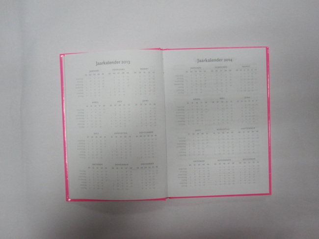 A5 colourful hardbound notebook/agenda/planner with display box