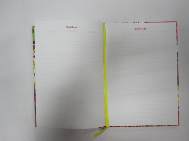 A5 2 subject hardcover hardbound notebook/agenda/plannerwith display box