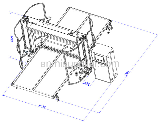 Double blade computerized contour cutting machine 