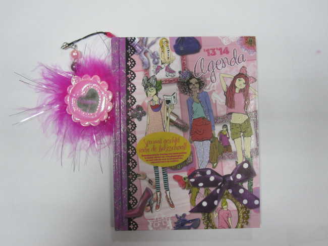 A5 hardbound agenda/planner/diary with cute hanging drops