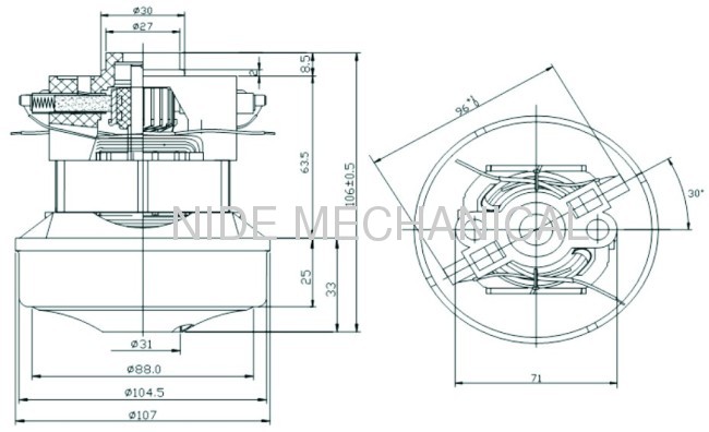 Home Appliance Vacuum Cleaner Motor