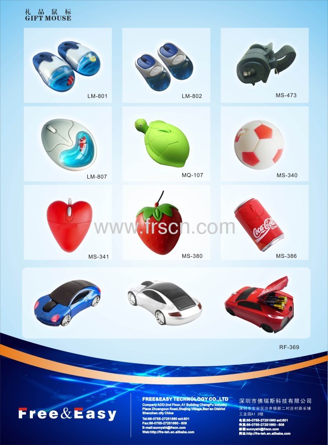 MS-500 Mini sizeretractable 3d optical usb cable mouse 