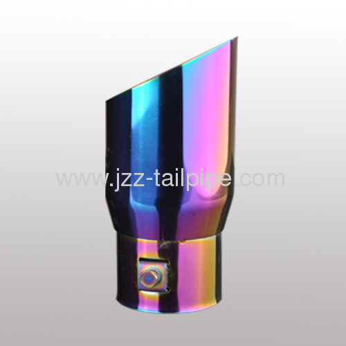 Stainless steel universal single colorful car tail pipe