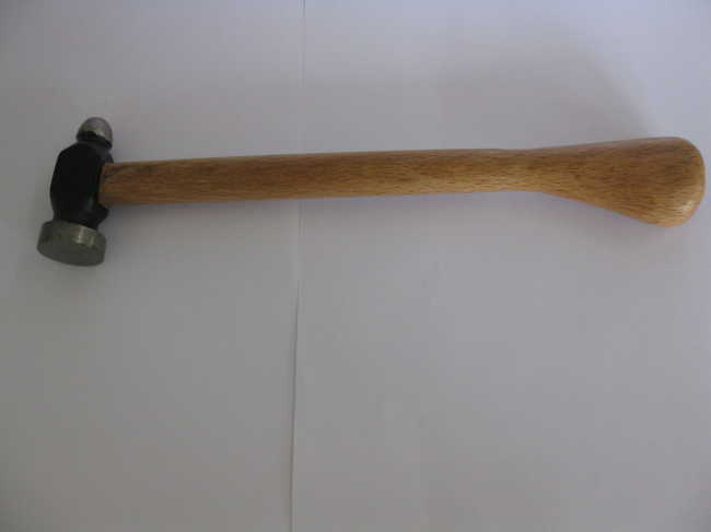 Ball pein peen hammer with wood handle fiberglass handle