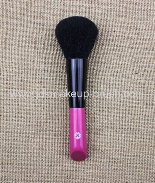 High End Goat Hair Makeup Powder Brush with purple handle