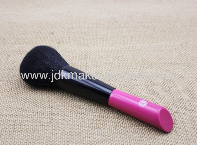 High End Goat Hair Makeup Powder Brush with purple handle