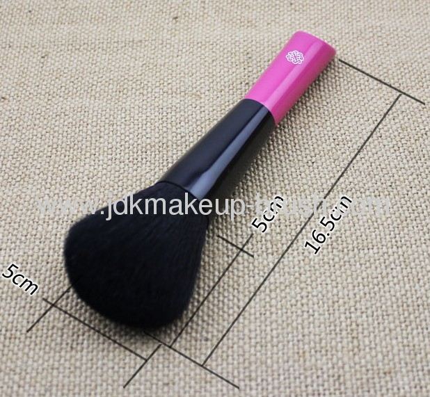 High End Goat Hair Makeup Powder Brush with purple handle