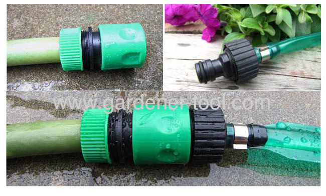 Garden Water Hose Pipe As Soaker Hose To Irrigate Plant or Seedling.