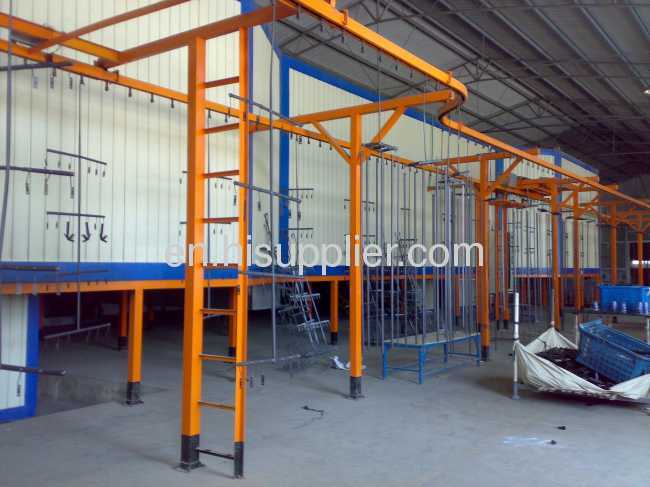 automatic powder paint booth 