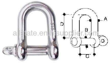 Stainless Steel D Shackle