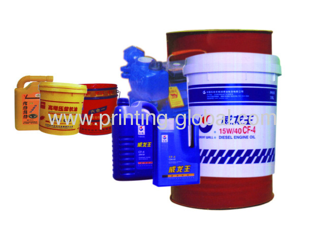 PE Machine Oils Cans Hot Stamping Printing Films