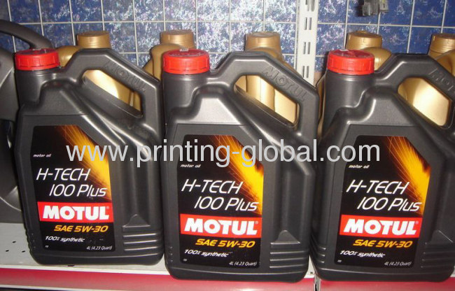 PE Machine Oils Cans Hot Stamping Printing Films