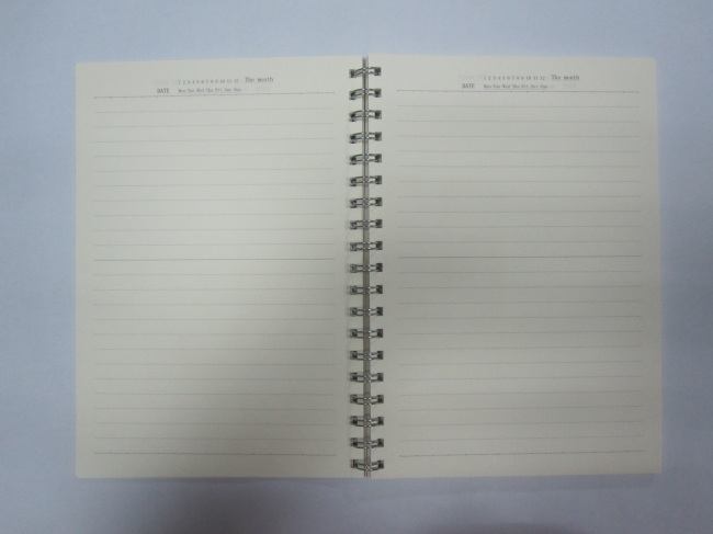 A5 single subject hardcover spiral notebook college ruled 