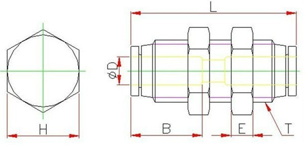 PM Type Pneumatic Fittings 