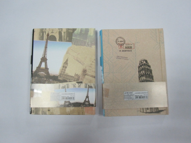 2 subject hardbound round back diary/notebook with lock