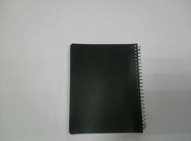 4 subject A5 PP cover spiral notebook with cutting line