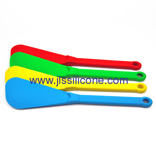 Flat silicone kitchen spatula