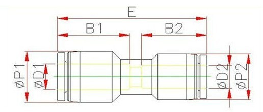 PG Type Pneumatic Fittings