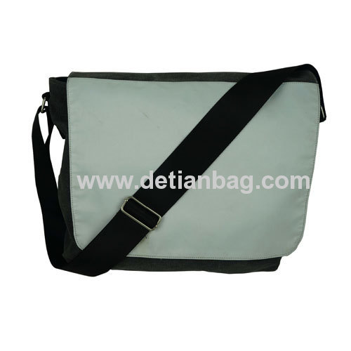 Best large durable personalized plain canvas messenger bag for men