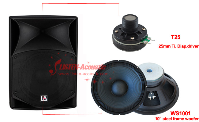 10Professional Stage DJ Audio Speaker PY10/PY10A