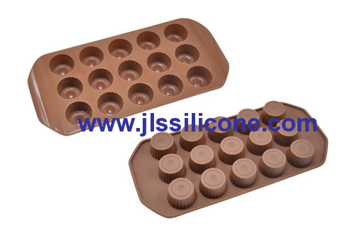 silicone bonbons chocolate molds with 15 cavities