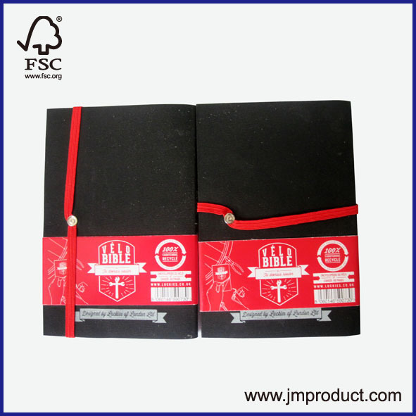 soft cover notebook with eleastic
