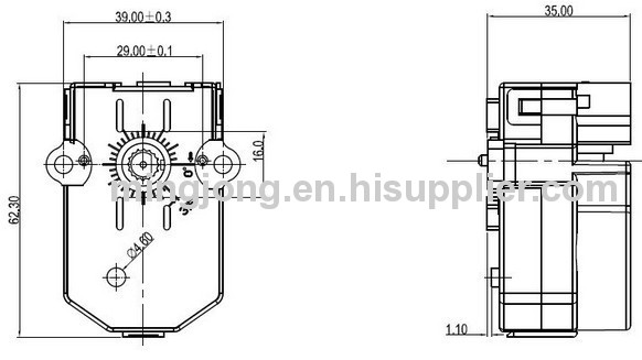 dc stepper motor for heat water valve