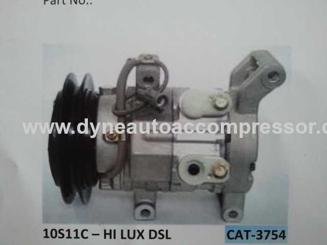 Auto AC compressor for TOYOTA HILUXDLSR134A 110MM PV7