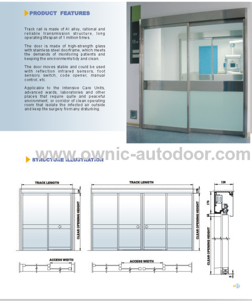 Automatic Sliding Glass Doors 1800*2100