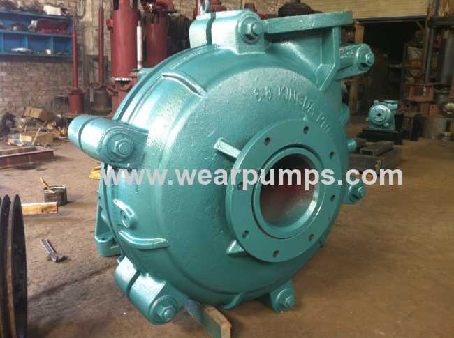 horizontal slurry pump with rubber liner and anti-wear alloy