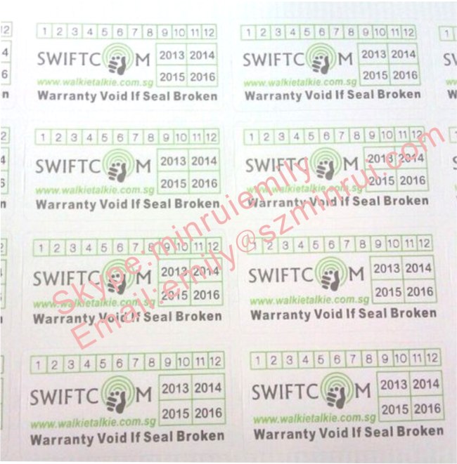 Custom Printed Destructive Warranty Sticker,Warranty Void If Seal Broken Sticker,Warranty Void If Tampered Labels