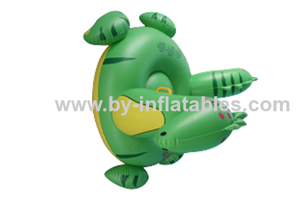 Inflatable PVC rider for swimming