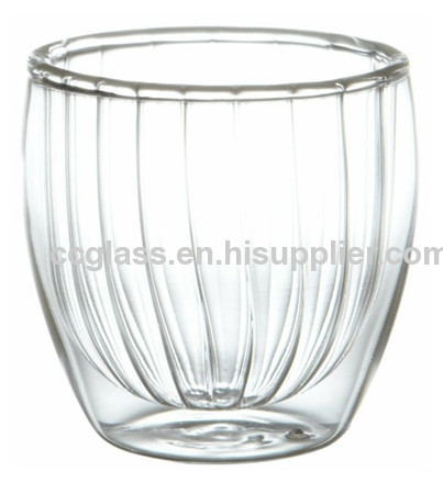 Mouth Blown Double Wall Glass Tea Cups