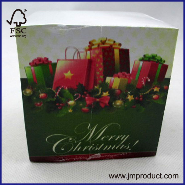 Christmas memo cube -paper cube