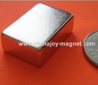 3/4 in x 1/2 in x 1/4 inN45 NdFeB Block Rare Earth Magnets