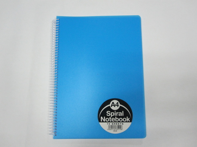 A4 3 subject PP cover notebook college ruled 