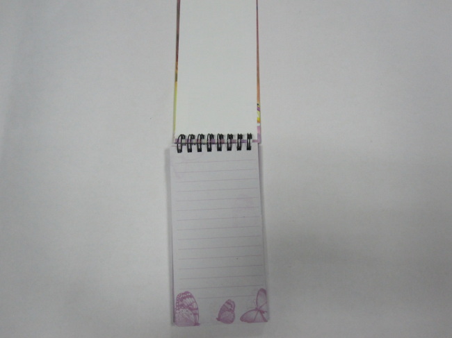 hardcover spiral notepad/stenopad college ruled