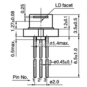 Laser diodes 635nm	5mW 635nm	12mW 