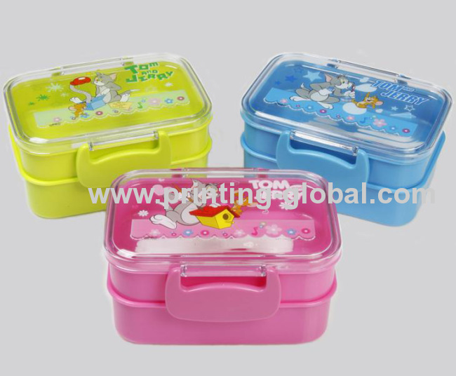 Thermal Transfer Foils ForPP PC ABS Dinner Box With Cartoon Design